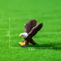 Miniature resin bald eagle figurine for micro landscape garden DIY decoration 3.2cm x 3cm - Small Soaring Eagle