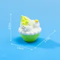 Simulation Miniatur Durian Eiscreme Dessertschale DIY Ornament, Größe 2,7x2,6x2,7 cm - 6# Grüner Apfel