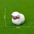 Cute miniature resin sheep figurine for micro landscape DIY decoration, size 2.3x2.0cm - 2.3cm x 2.0cm / Standing Sheep Style