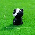 Miniature black Halloween faceless cat figurine ornament with dimensions 2.5cm x 1.6cm - Zombie Cat