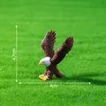 Miniature realistic resin bald eagle figurine for fairy garden and DIY decor, 4.7x4cm size - Large Soaring Eagle
