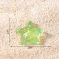 Miniatur grüner leuchtender Seestern aus Harz für DIY-Aquarienlandschaftsbau, 2cm Größe - Leuchtendes Grün
