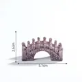 Miniature stone bridge micro landscape ornament, 5.1cm width, gardening DIY accessory - Brown Stone Bridge