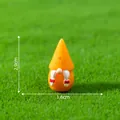 Miniatur orange Erntedank-Zwergfigur für Mikrolandschaftsgarten, 2.9cm x 1.6cm Größe - Zwerg mit Schleifchenbart (5#)