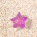 Mini 2cm lila leuchtendes Seestern-Ornament für Aquarien und DIY-Mikrolandschaften - Leuchtendes Lila
