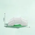 Detailed miniature white resin arch bridge for fairy garden landscape diy decor 5cm - White Arch Bridge
