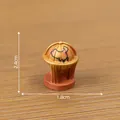 Vintage miniature globe desk ornament for dollhouse DIY decoration, size 2.4x1.8cm - Globe (C3340)