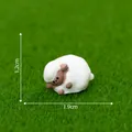 Miniature resin sheep figurine for micro landscape DIY gardening decor 1.9x1.2cm - Coquettish Sheep