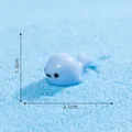 Figurine de baleine miniature bleue pour la décoration de paysage d'aquarium DIY - Baleine