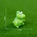Adorable green cartoon dinosaur figurine for creative micro landscape DIY decoration - Round Dinosaur / 2# Green Dinosaur