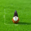 Miniatur-Zwergfigur für Mikrolandschaften, Maße 2,9 cm x 1,8 cm, Garten Dekoration - Zwerg mit dunkelbraunem Hut (7#)