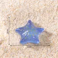 Miniatur leuchtende blaue Seestern-Figur für DIY-Aquarienlandschaften, 2 cm Größe - Leuchtendes Blau