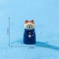 Simpatica statuetta di gatto in miniatura blu 3,1 cm per decorazione da scrivania - 8# Gatto Pastore (C3404)