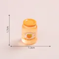 Miniatur 1,7cm Orangenmarmelade Glas für Puppenhaus DIY - Orangenmarmelade / 1.7x1.3cm