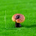 Statuina in miniatura di Ganoderma lingzhi per il paesaggio del giardino fai-da-te, 2,3 cm - Stile Fungo Singolo / Circa 2.3x2.2cm / Ganoderma Giallo
