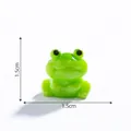 Miniature cute green frog figurine 1.5cm size for DIY pond landscaping decoration - Belly-Holding Style / Single Piece (Approx. 1.5x1.5cm)