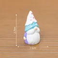 Figura de gnomo en miniatura para decoración de escritorio DIY en casa de muñecas - Gnomo de Cumpleaños / Estilo Sombrero Helado