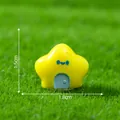 Casa de estrella amarilla miniatura para decoración de jardín DIY, 1,8 cm de ancho - Casa de Estrellas