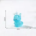 Mini statuetta di renna di Natale blu luminosa per decorazione micro paesaggio 2,6 cm altezza - 2.6x2cm / Blu