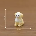 Miniature Labrador puppy figurine 2.2cm for dollhouse DIY micro landscape accessory - Golden Retriever / 2.2x1.9cm