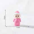 Miniature cute pink doll figurine for micro landscape DIY decor and crafts, 3.5cm tall - 1.9cm x 3.5cm / 1# Pink Doll