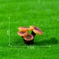 Miniatura di fungo Ganoderma artificiale per decorazione di micro-paesaggi in muschio - Stile Fungo a Grappolo / Circa 3,3x2 cm / Grappolo di Ganoderma