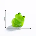 Miniature green frog resin figurine for DIY fish tank landscape decoration 1.7cm - Leisure Style / Single Piece (Approx. 1.6x1.7cm)