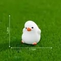 Miniature cute white goose figurine for micro landscape DIY decoration, 1.2cm height - Happy Goose