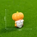 Miniature pumpkin gnome figurine for micro landscape gardening DIY, 2.4cm height. - Style 1 Pumpkin Gnome / 2.4x1.8cm / Pumpkin Gnome