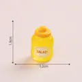 Miniatur-Salatdressing-Flasche 1,9 cm gelb für Puppenhaus DIY - Salatdressing / 1,9x1,2cm