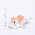 Miniature pink luminous turtle figurine for DIY micro landscape and aquarium decor - Printed Style (C0678) / S / Orange