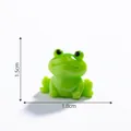 Cute green miniature frog figurine for DIY pond or aquarium landscaping decoration - Sitting Style / Single Piece (Approx. 1.5x1.8cm)