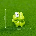 Pequeña figura de luciérnaga verde para decoración de jardín de micropaisaje DIY - Mantis / 2.1x1.8cm