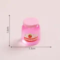 Detailliertes Miniatur-Erdbeermarmeladenglas für Puppenhaus-Dekoration und Basteln - Erdbeermarmelade / 1.6x1.3cm