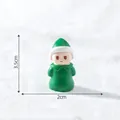 Cute micro-landscape green doll figurine ornament, 3.5cm height, for DIY snow scene decor. - 2.0cmx3.5cm / 3# Green Doll