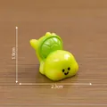 Cute green miniature turtle figurine for micro landscape DIY desktop decor 2.3cm x 1.9cm - Upside Down Style Turtle (C3034) / 1.9x2.3cm