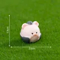 Miniature cartoon pig figurine for micro landscape decor with 1.8cm x 2.0cm dimensions - Zhu Bajie (Pigsy) / Mini Figure