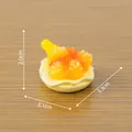 Miniature fried chicken food toy accessory for dollhouse DIY decoration with dimensions - Fried Chicken