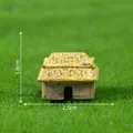 Miniatura di casa di paglia retrò per decorazione di terrari fai da te e giardini incantati - Capanna di Paglia Stile 3 / 2.5x1.8cm