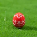 Miniature red Easter egg figurine for miniature garden landscaping decor, 2.1cm height - Orange Red Easter Egg