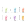 Mini figurines d'hippocampes lumineux en 6 couleurs, 2,6 cm pour paysage DIY. - 6 couleurs mélangées
