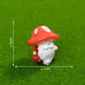 Miniature garden gnome figurine with a red mushroom hat for DIY micro landscape decor - Style 3 Red Mushroom Gnome / 2.3x2.1cm / Red Mushroom Gnome