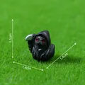 Miniature black Grim Reaper duck figurine holding a scythe, 1.5cm tiny resin decor. - Animal Duck / 3# Reaper Duck