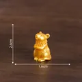 Miniature golden mouse figurine for DIY desktop decoration 1.6cm x 2.4cm SKU image - 9# Fortune Mouse