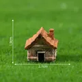 Statuina dettagliata di casa rurale in miniatura per decorazione di micro paesaggi - Casa in Assi Stile 4 / 2,1x1,9cm