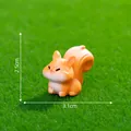 Statuetta di scoiattolo in miniatura da 3,1 cm per decorazione di micro paesaggi - 3# Posizione Seduta