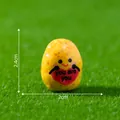 Miniature cute potato figurine with heart for DIY garden decoration, 2.4cm height - You Are You Potato / 2.4x2cm