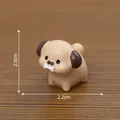 Cute pug dog figurine miniature for DIY decoration, measures 2.2cm width and 2.0cm height - 2.2cm x 2.0cm