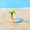 Modello in miniatura di isola sulla spiaggia per micro-paesaggi e decorazioni auto - Base del Paesaggio in Miniatura / Stile 2 Estate