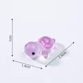 Purple luminous mini turtle figurine for micro landscape DIY aquarium decoration - Printed Style (C0678) / S / Purple